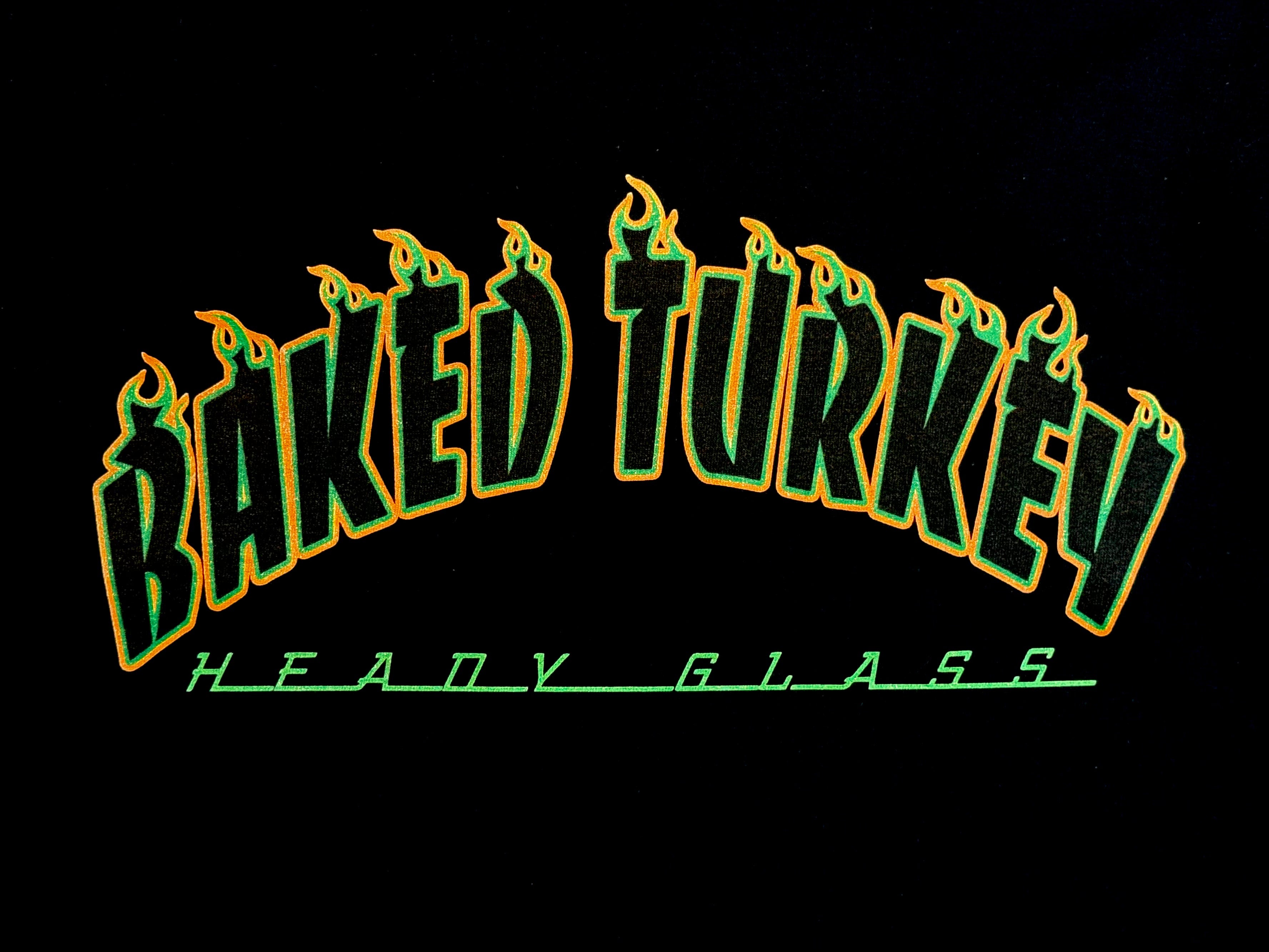 Baked Goods - Black Flames Tee