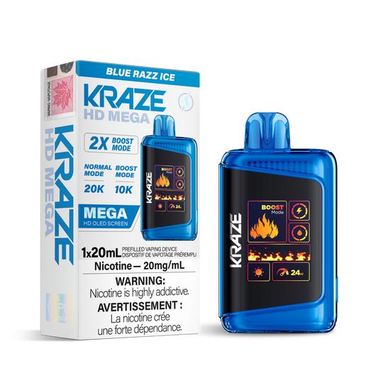 Kraze HD Mega - Blue Razz Ice [MB]