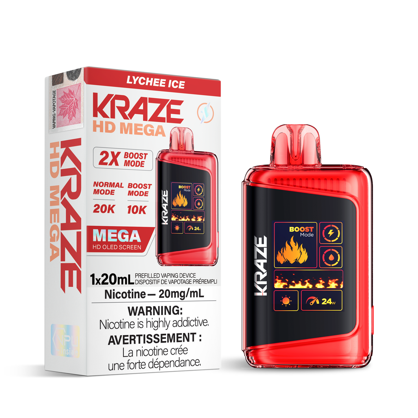 Kraze HD Mega - Lychee Ice [MB]