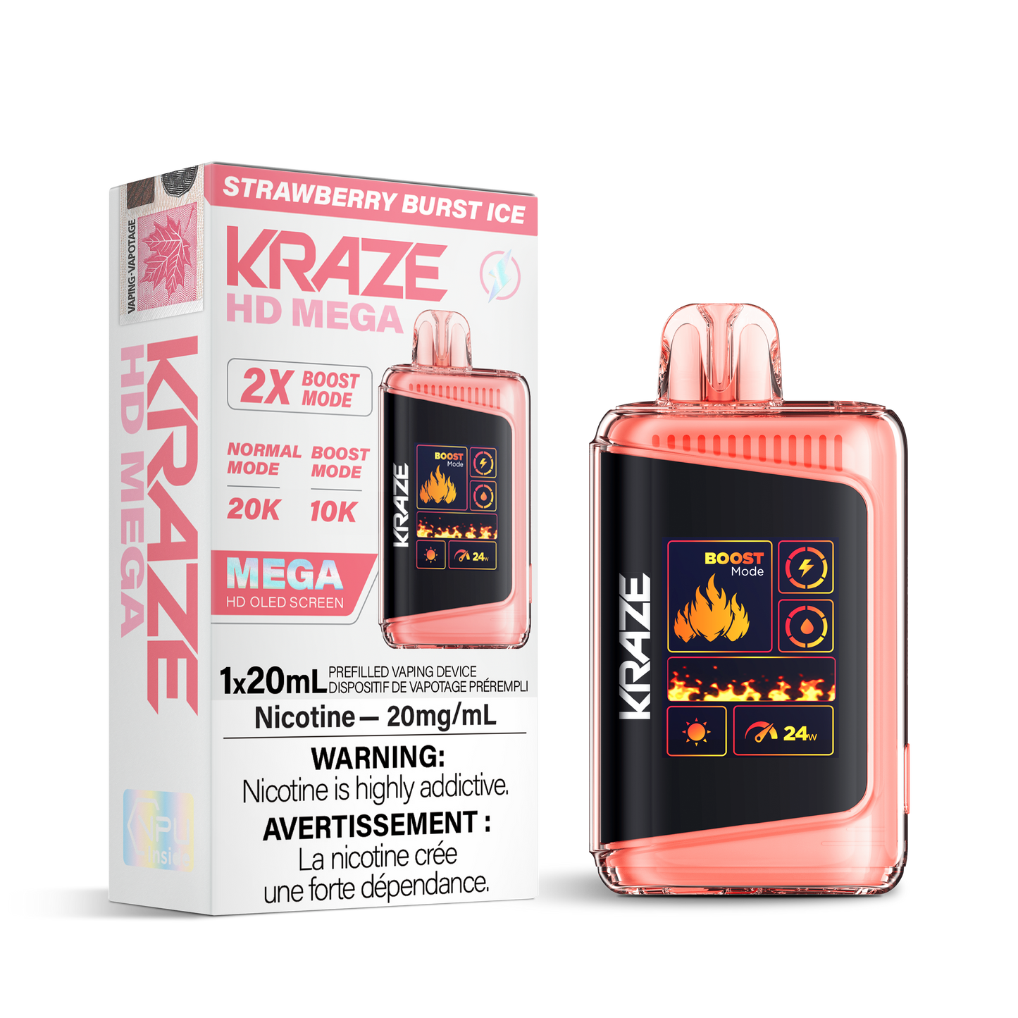 Kraze HD Mega - Strawberry Burst Ice [MB]