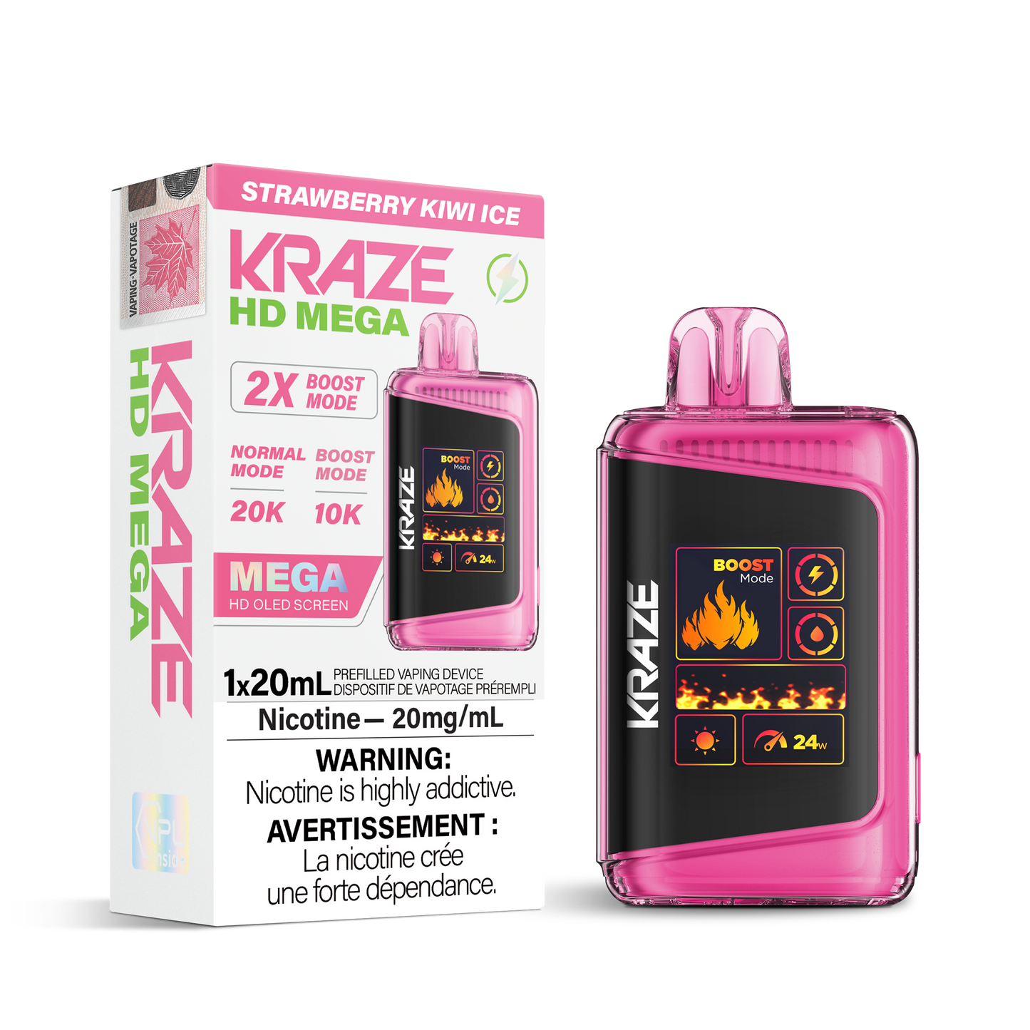 Kraze HD Mega - Strawberry Kiwi Ice [MB]