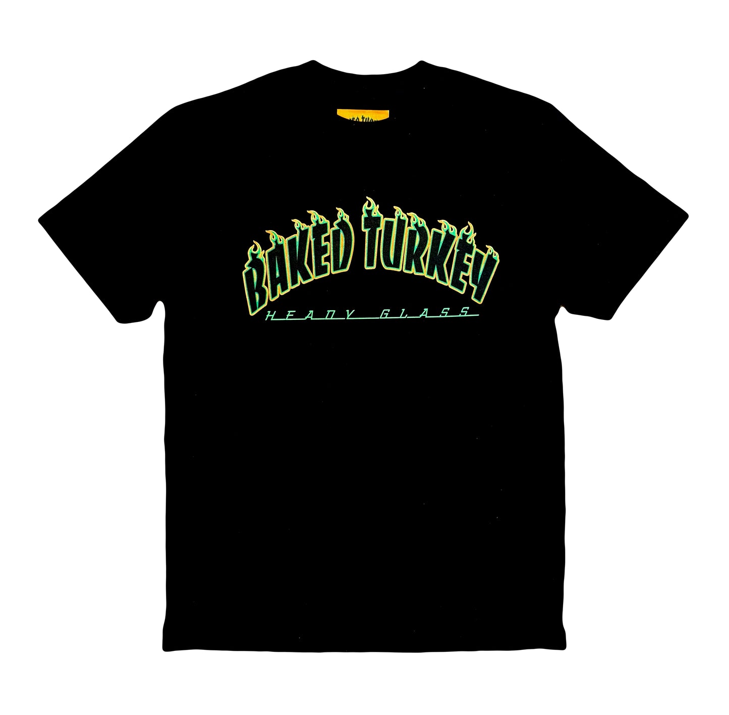 Baked Goods - Black Flames T-Shirt