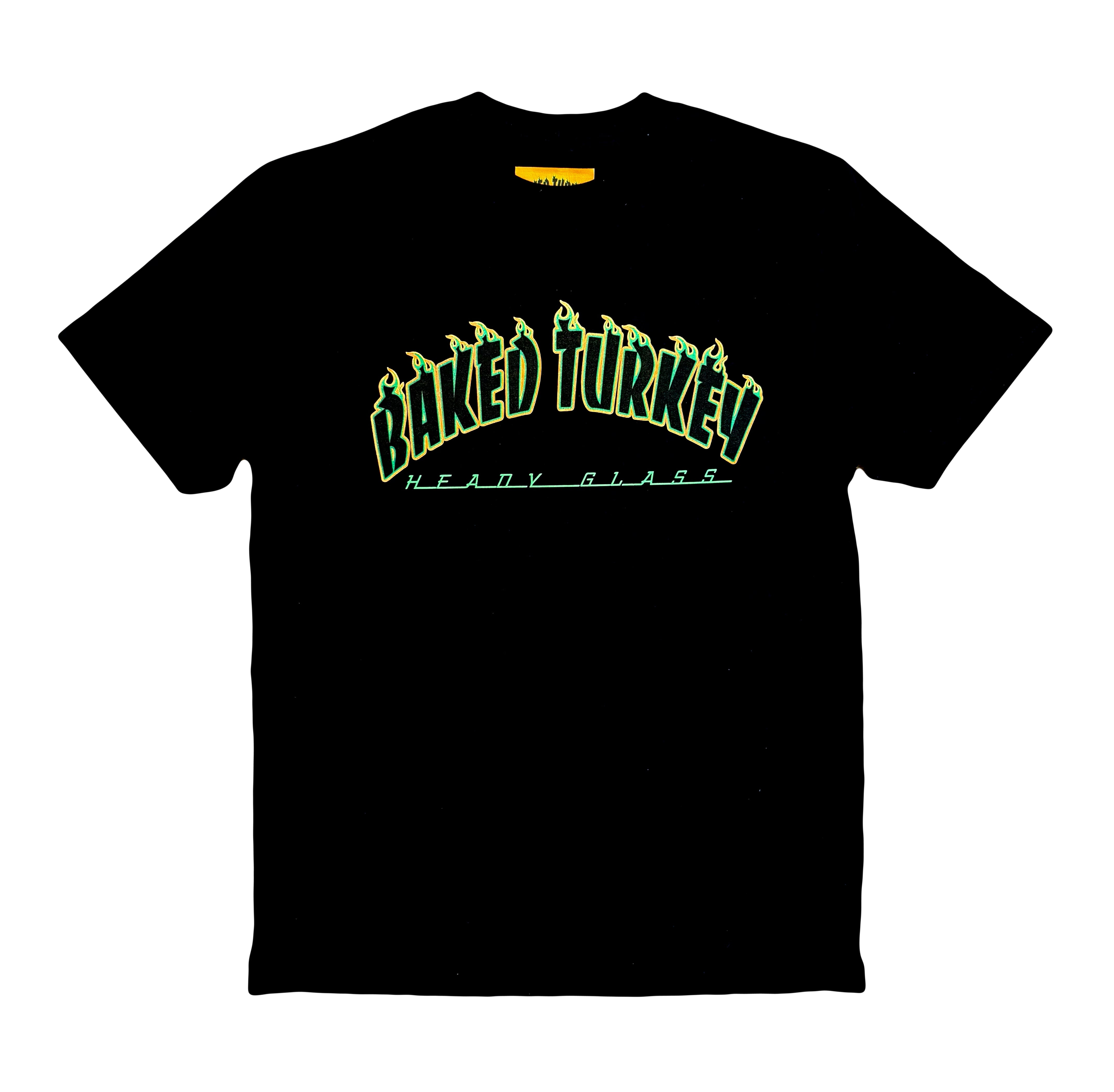 Baked Goods - Black Flames Tee