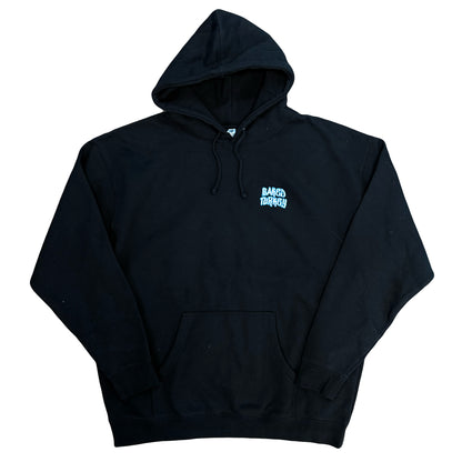 Baked Goods - Premium Handstyle Embroidered Hoodie - Blue Logo