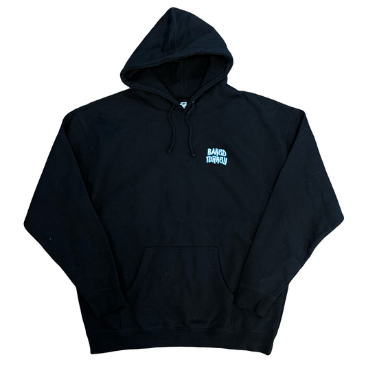 Baked Goods - Premium Handstyle Embroidered Hoodie - Blue Logo