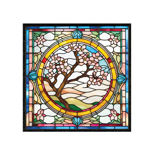 Mood Mats - Stained Flower 8"