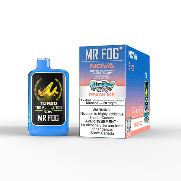 Mr Fog NOVA - Blue Razz Steezy Peach Ice [MB]