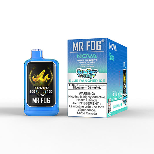 Mr Fog NOVA - Blue Razz Steezy Blue Rancher Ice [MB]