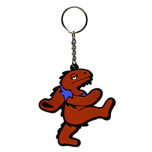 Elbo Glass - Dancing Dino Key Chain