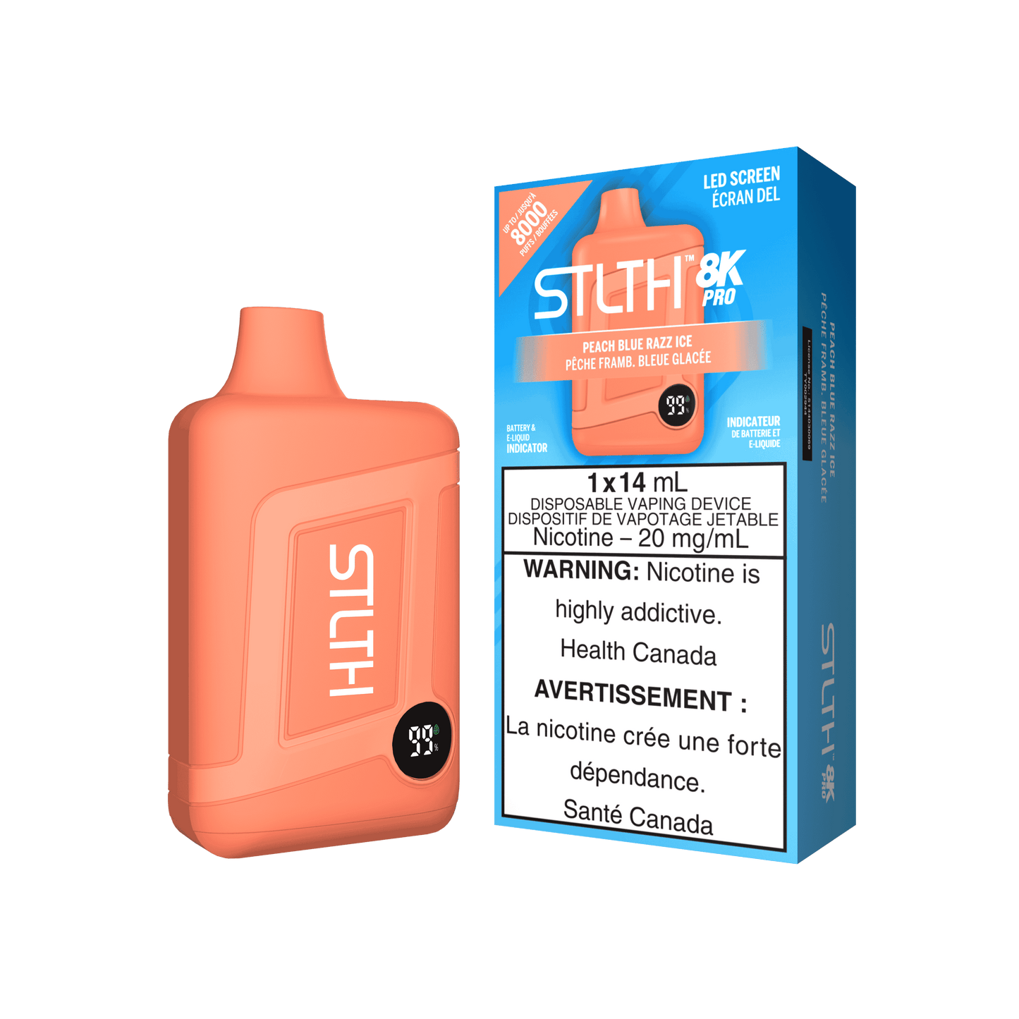 STLTH 8K PRO - Peach Blue Razz Ice [MB]