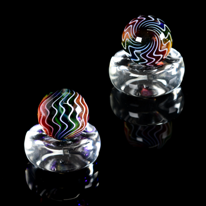 Karma Glass - Rainbow Marble