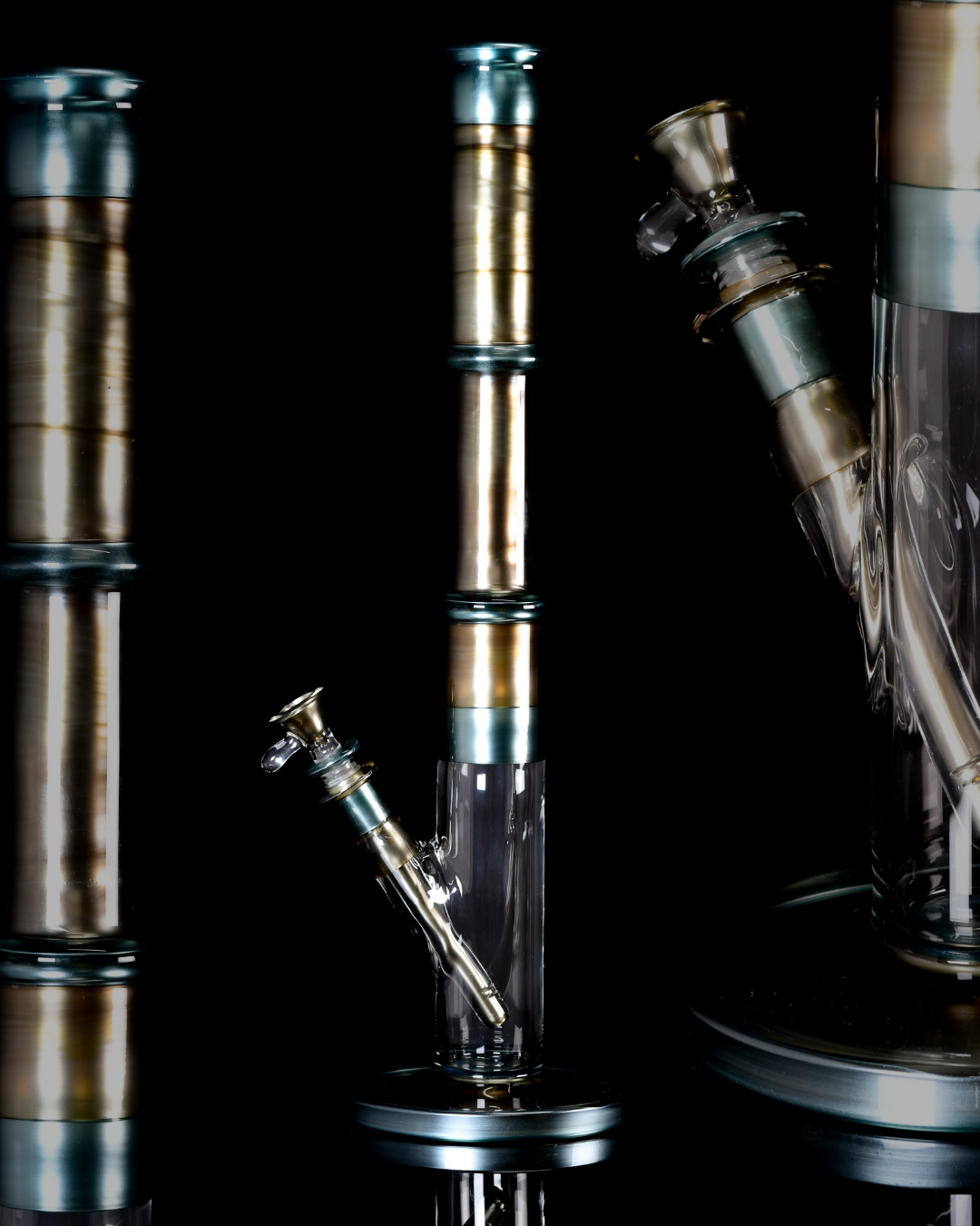 Full Zirk Glass - Straight Tube - Electrum & Neptunium