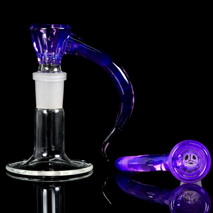 Asu Glass - 18mm 3 Hole Horn Slide - Venom