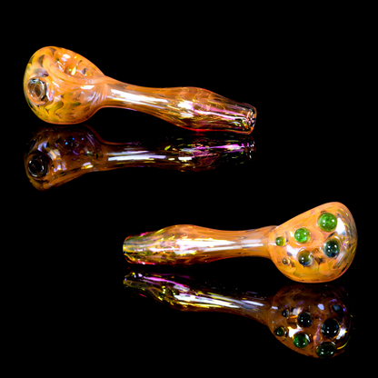 Kitty Meow Glass - Wrap and Rake Fumed Pipe - 1