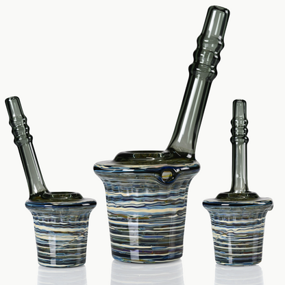 Evan Cals Glass Art - Push Bowl Sippy Cup Bubbler - 2