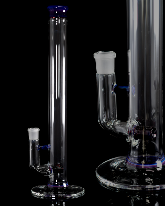 Green Belt Glass - Colour Accented Stemline - Exp Blue Phoenix