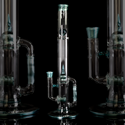 Green Belt Glass - Full Accent Worked Imp W/ Drain - Neptunium