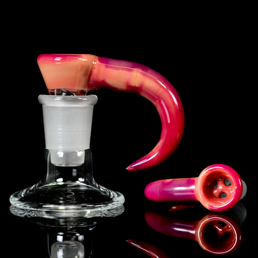 Ure Glass - 14mm 3 Hole Horn Slide - 1