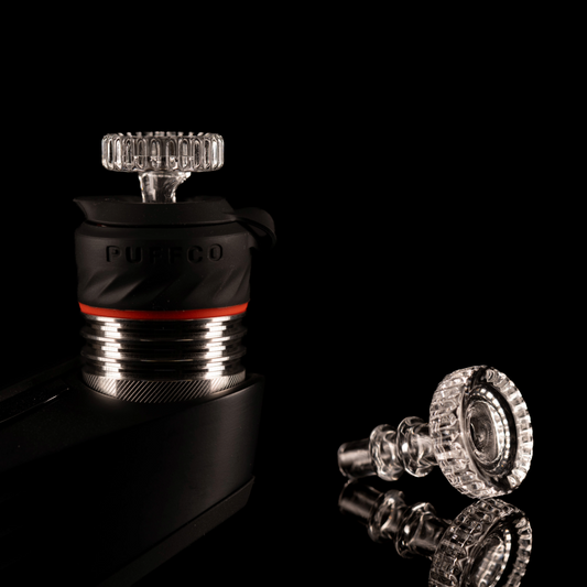 JS Glass - Puffco Joystick Carved Cap - 1