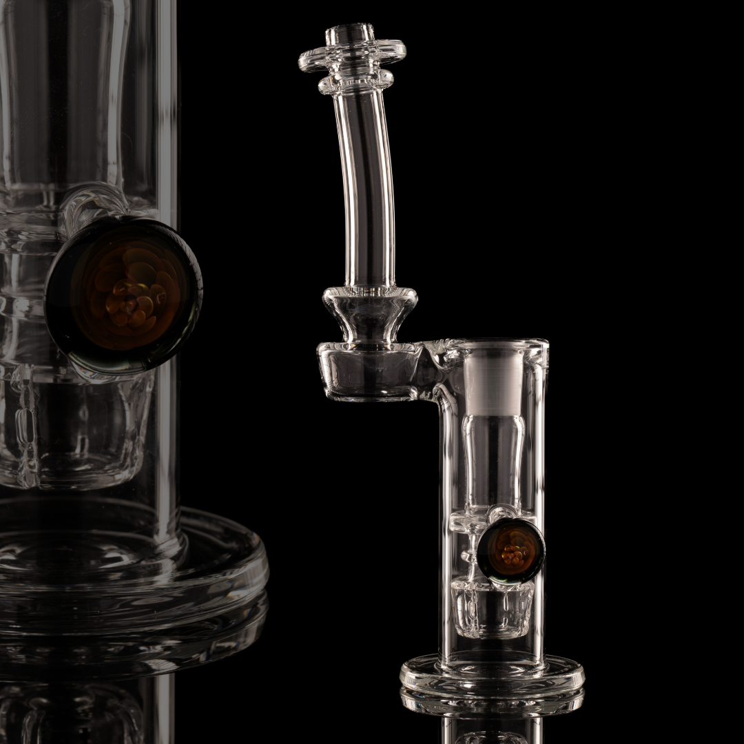 Disco Box Glass - 18mm Flower Tower - 3