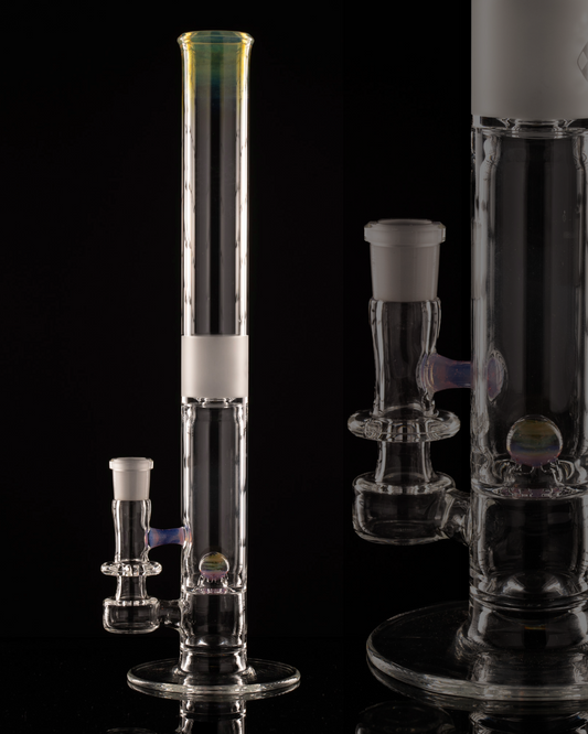 Disco Box Glass - 18mm Natty Perc Tube - 1