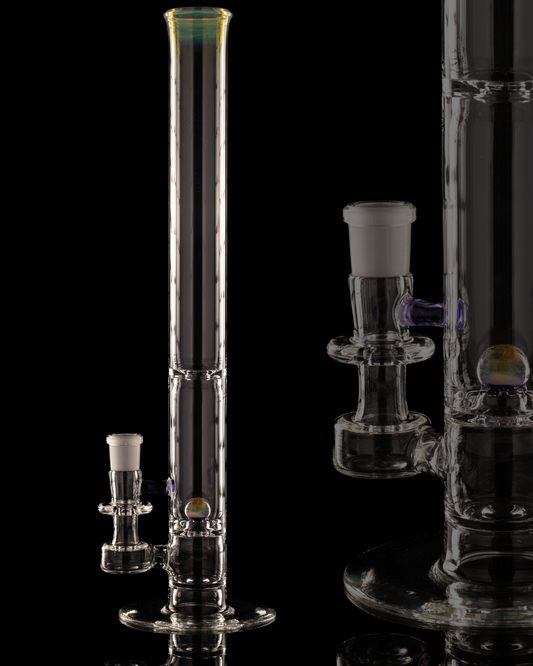 Disco Box Glass - 18mm Natty Perc Tube - 8