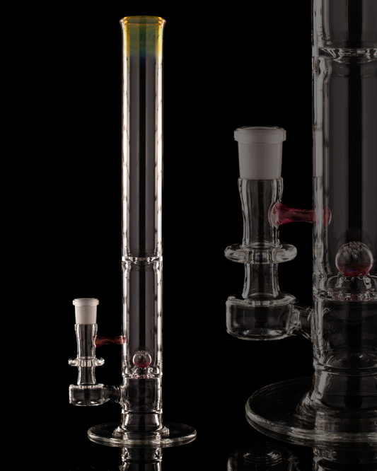 Disco Box Glass - 18mm Natty Perc Tube - 9