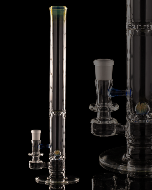 Disco Box Glass - 18mm Natty Perc Tube - 11