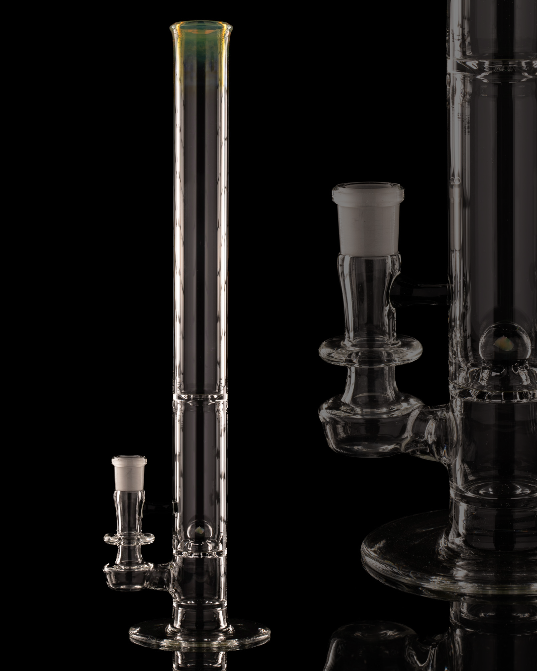 Disco Box Glass - 18mm Natty Perc Tube - 12