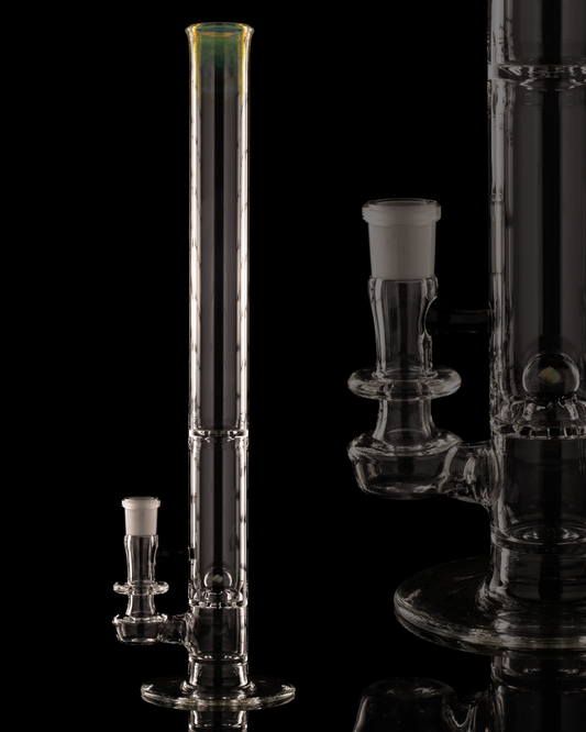 Disco Box Glass - 18mm Natty Perc Tube - 12