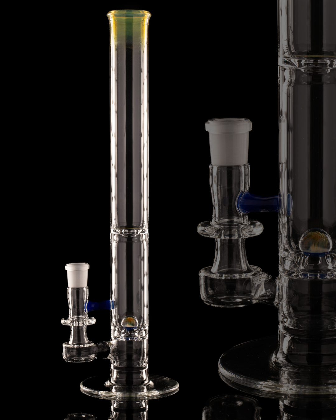 Disco Box Glass - 18mm Natty Perc Tube - 14