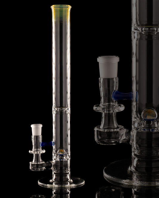Disco Box Glass - 18mm Natty Perc Tube - 14