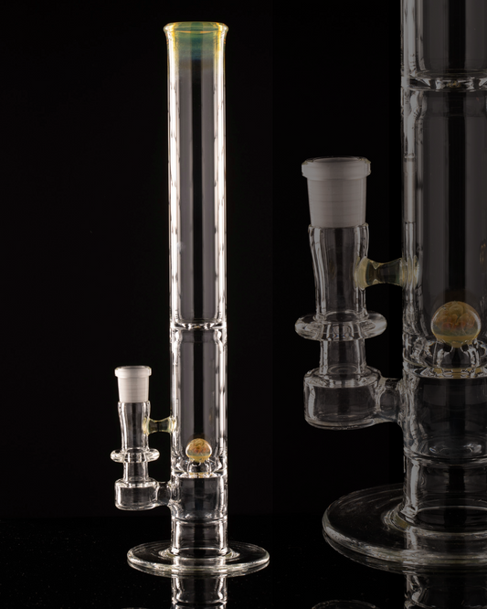 Disco Box Glass - 18mm Natty Perc Tube - 15