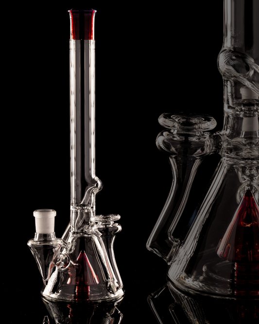 Disco Box Glass - 18mm Fixed Double Recycling Beaker - 5