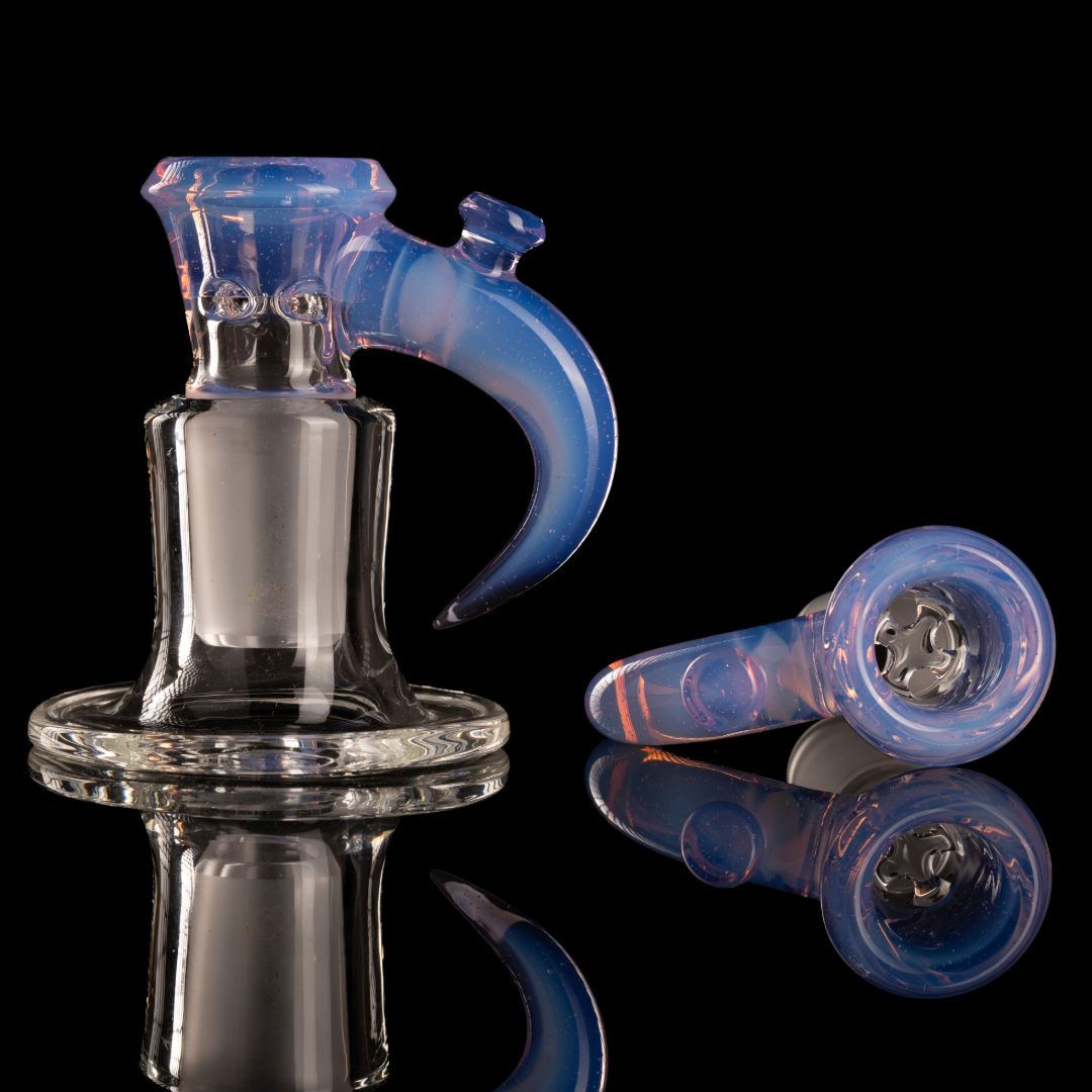 Jamms Glass - 18mm 4-Hole Straight Colour Slide - Lucid