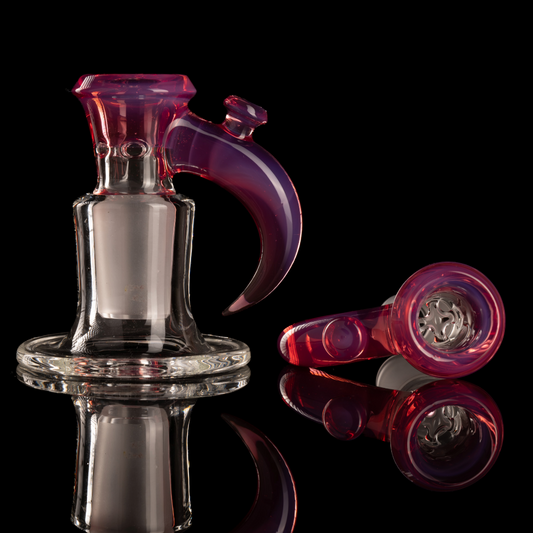 Jamms Glass - 18mm 4-Hole Straight Colour Slide - Karmaline