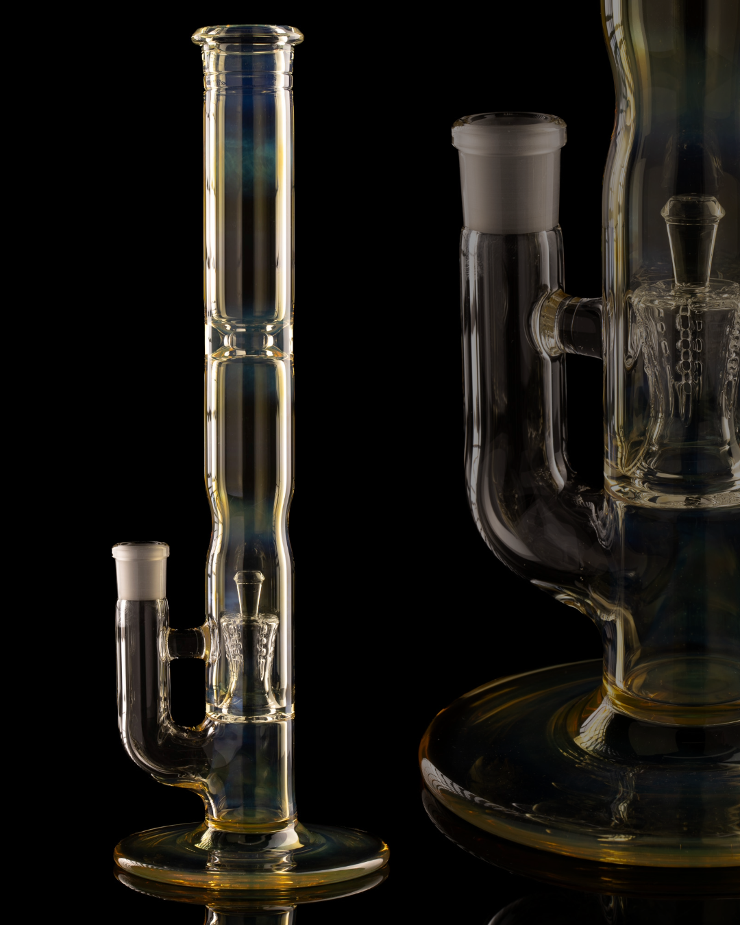 Jamms Glass - Fumed Natty Perc Tube w/ 18mm Joint