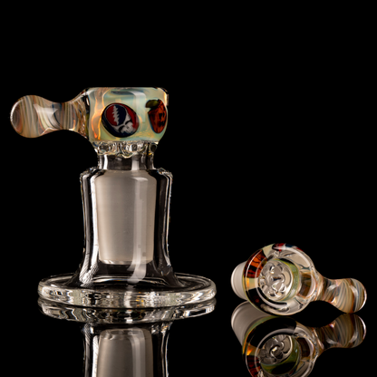 Tombstoned Glass - 18mm 4 Hole Millie Slide - 1