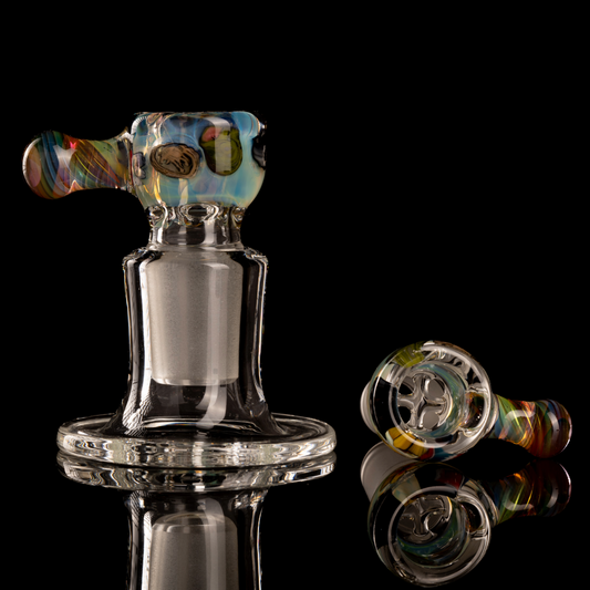 Tombstoned Glass - 18mm 4 Hole Millie Slide - 4