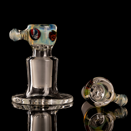 Tombstoned Glass - 18mm 4 Hole Millie Slide - 6