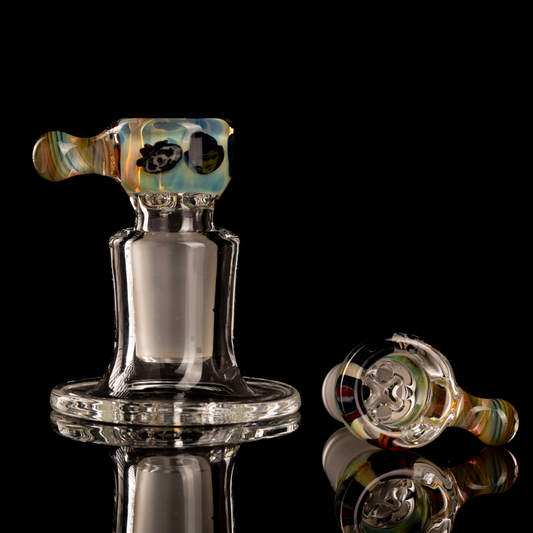 Tombstoned Glass - 18mm 4 Hole Millie Slide - 7