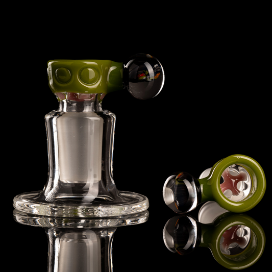 Tombstoned Glass - 18mm 4 Hole TMNT Slide - 2