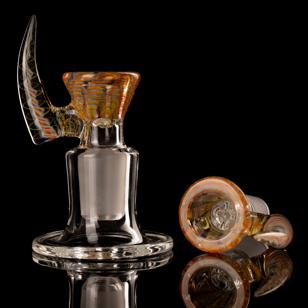 Jesse Who - 18mm 5 Hole Fumed Horn Slide - 1