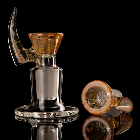 Jesse Who - 18mm 5 Hole Fumed Horn Slide - 1
