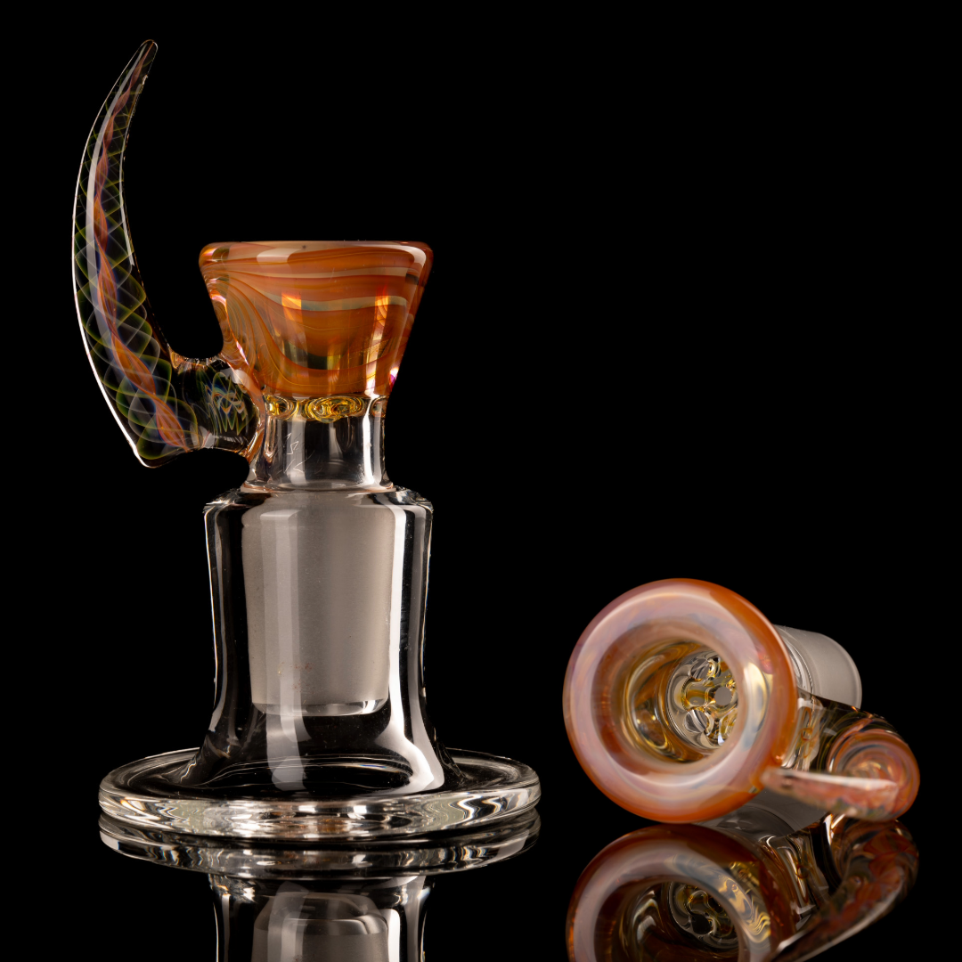 Jesse Who - 18mm 5 Hole Fumed Horn Slide - 2