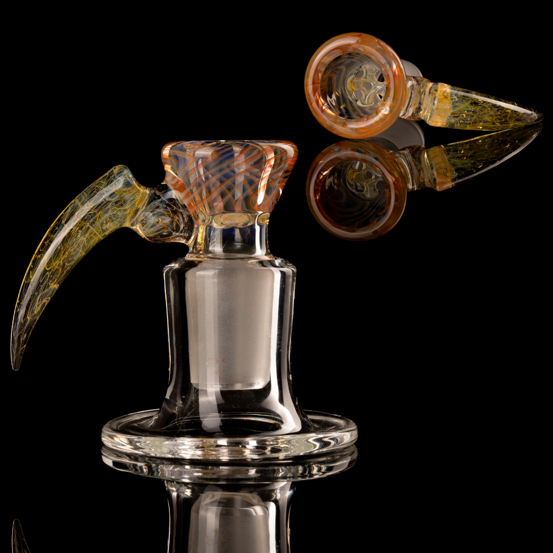 Jesse Who - 18mm 5 Hole Fumed Horn Slide - 4