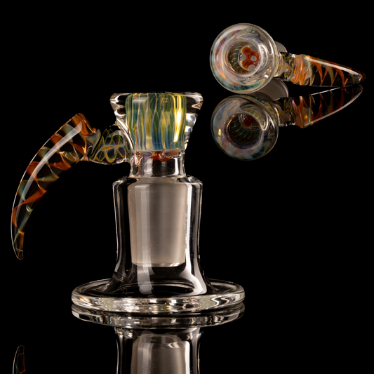 Jesse Who - 18mm 5 Hole Fumed Horn Slide - 5