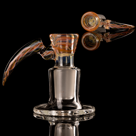 Jesse Who - 18mm 5 Hole Fumed Horn Slide - 7