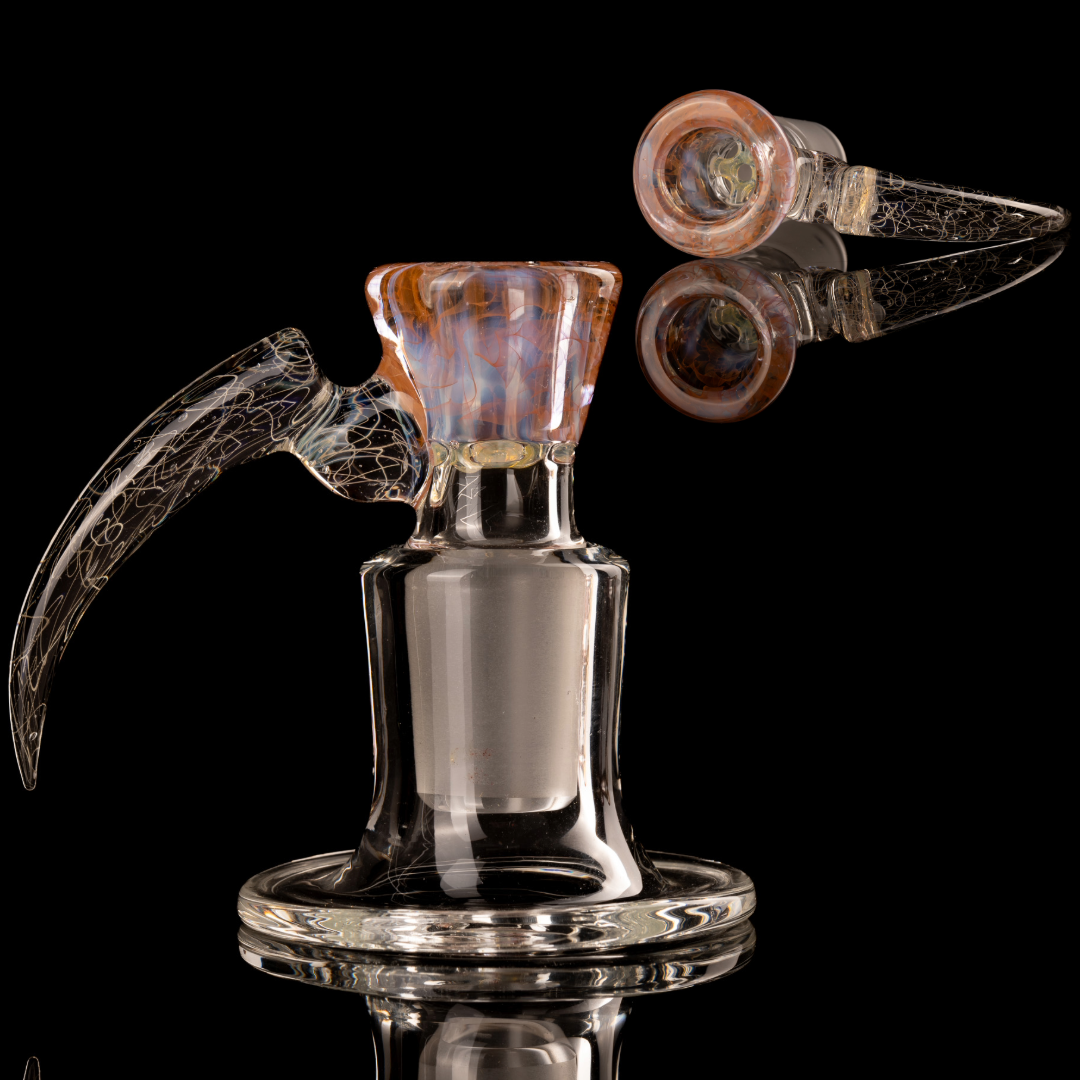 Jesse Who - 18mm 5 Hole Fumed Horn Slide - 8