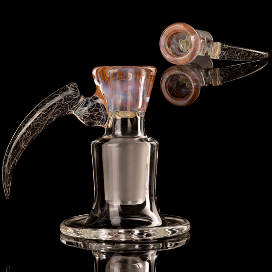 Jesse Who - 18mm 5 Hole Fumed Horn Slide - 8